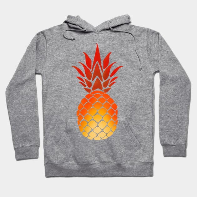 Pineapple Red Hoodie by Danispolez_illustrations